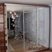Шкаф-купе с дверями пескоструй